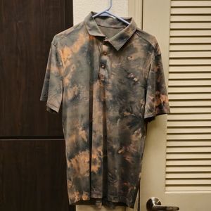 Lululemon Short Sleeve Button Up TieDie Medium